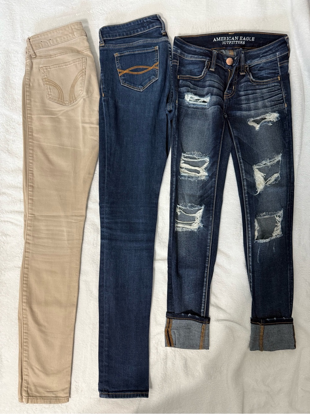 Hollister, Abercrombie & American eagle jeans
